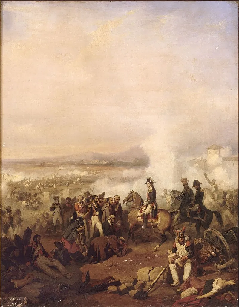 Marshal Jean-de-Dieu Soult surveys the broken bridge as Porto falls to the French on March 29, 1809.